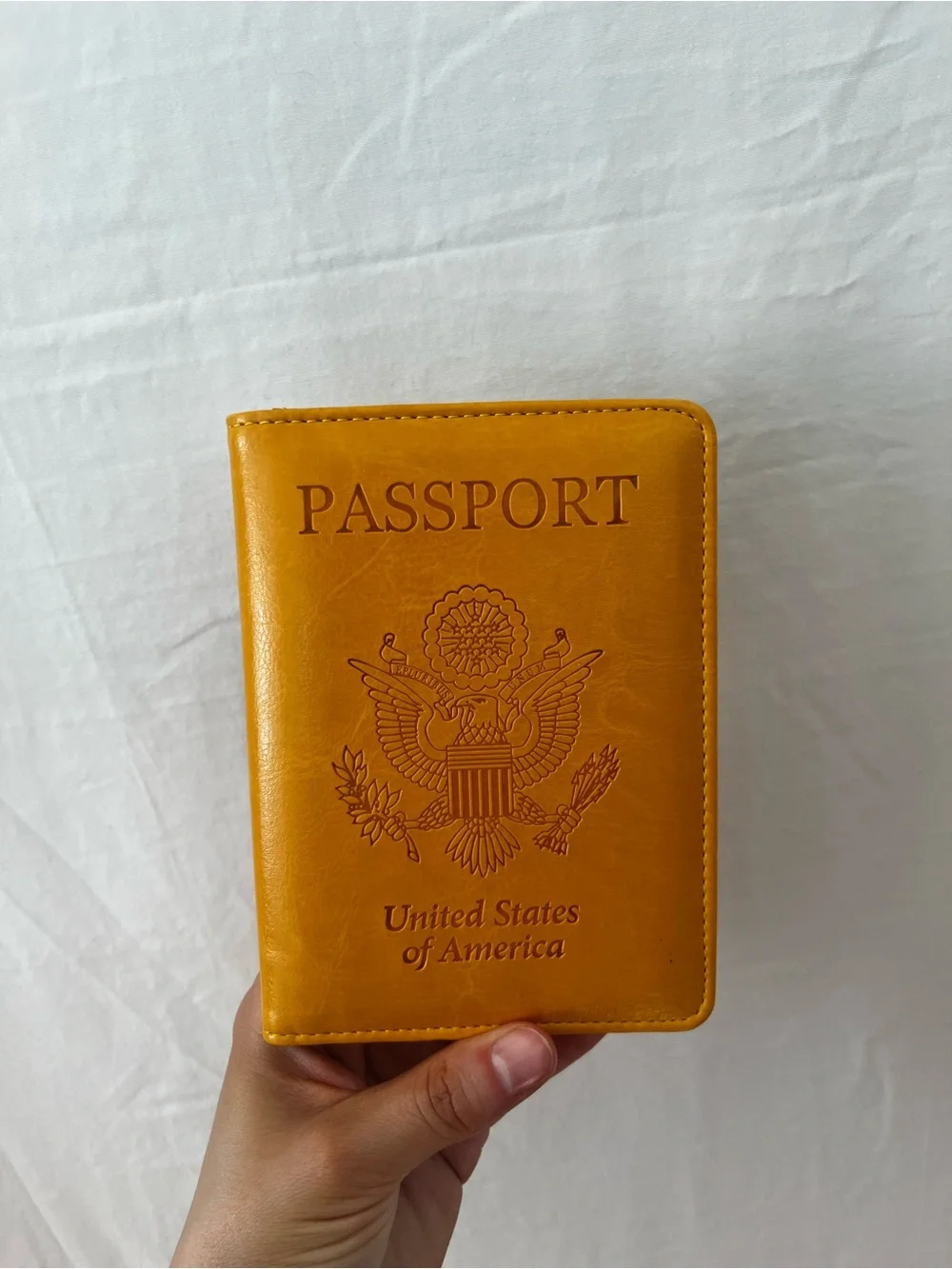Yellow Passport Cover - United States Design